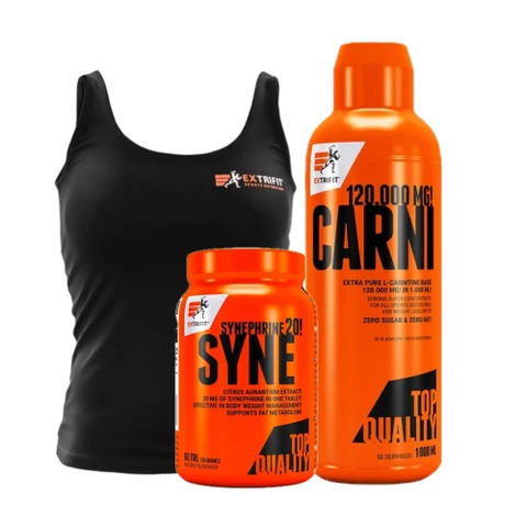 Special Offer Extrifit Carni 120000 Liquid 1000 ml + Syne 60 tbl + FREE Women´s tank top