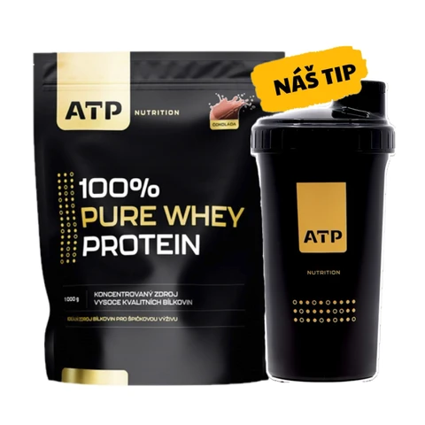 Special Offer ATP Nutrition 100% Pure Whey Protein 1000 g + FREE Shaker 700 ml