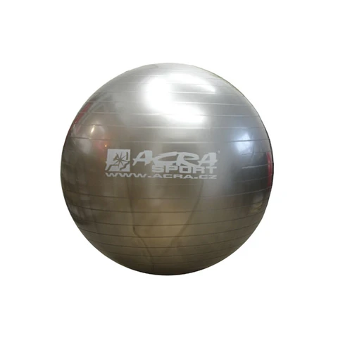 Acra Gymnastic Ball 85 cm stříbrná