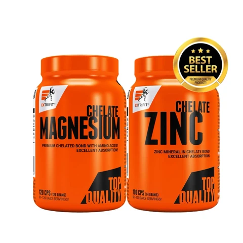 Special Offer Extrifit Magnesium Chelate 120 cps + FREE Zinc Chelate 100 cps