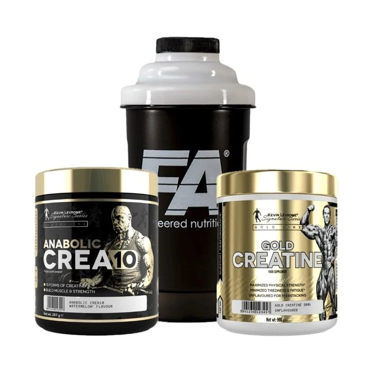 Special Offer Kevin Levrone Crea-10 207 g + Gold Creatine 300 g + FREE Shaker 600 ml