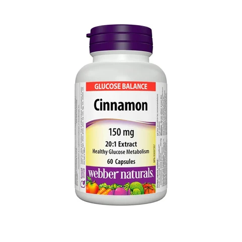 Webber Naturals Cinnamon 150 mg 60 cps