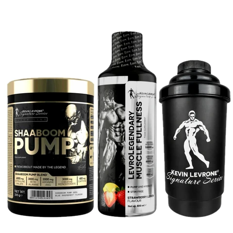 Special Offer Kevin Levrone Shaaboom Pump 385g+FREE Glycerol Muscle Fullness 480ml+Shaker