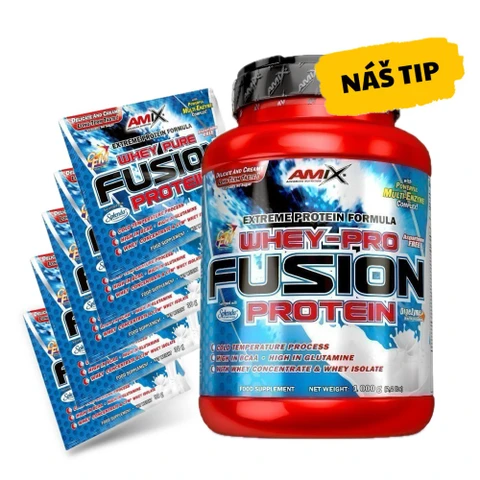 AKCE Amix Whey-Pro FUSION 1000 g + ZDARMA 5x vzorek