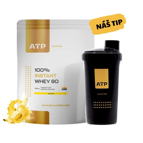 AKCE ATP Nutrition 100% Instant Whey 80 CFM 500 g + ZDARMA Šejkr 700 ml