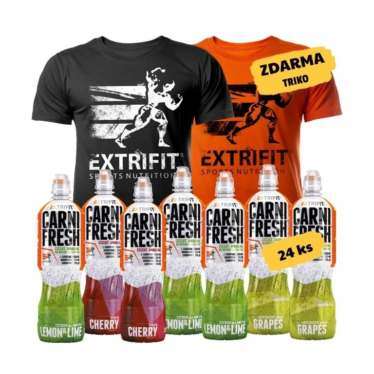 AKCE 24x Extrifit Carnifresh Sparkling + ZDARMA Triko Extrifit varianta #4