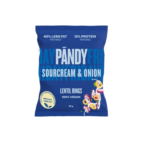 Pandy Lentil Chips Rings 50 g sourcream onion