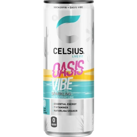 Celsius Energy Drink 355 ml oasis vibe (limeta-kaktus)