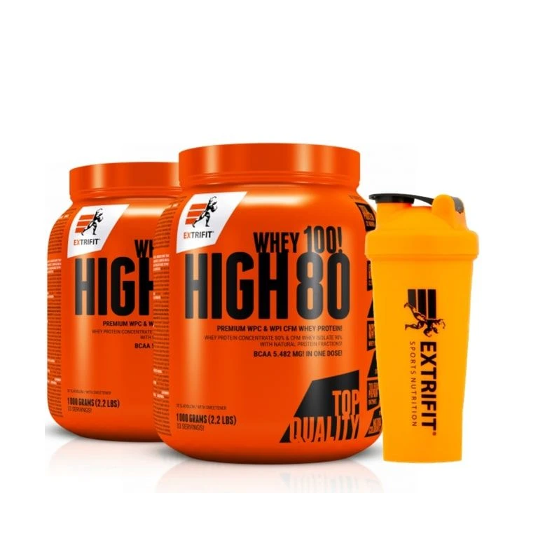 AKCE 1+1 Extrifit High Whey 80 1000 g + ZDARMA Šejkr 600 ml