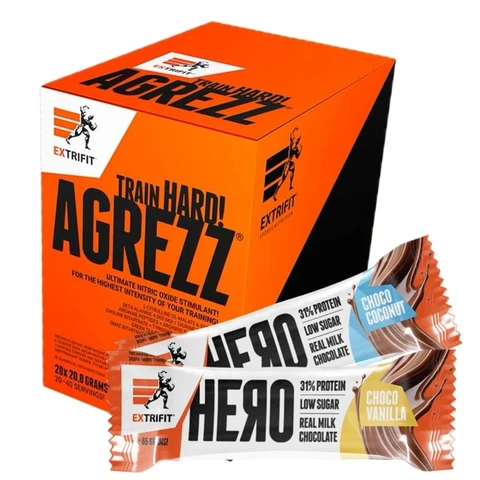 AKCE Extrifit Agrezz 20 x 20,8 g + ZDARMA 2x Hero Protein Bar 65 g