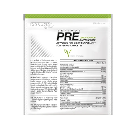 Prom-In Serious PRE Natural 23,5 g lemon