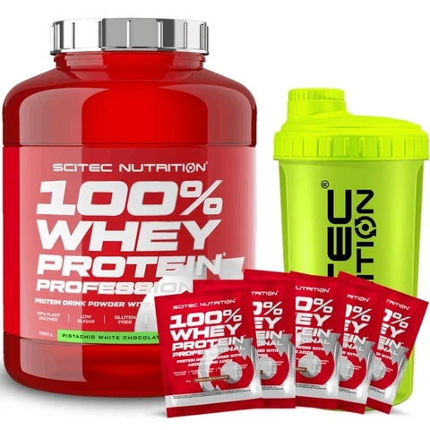 AKCE Scitec Nutrition 100% WP Professional 2350 g + ZDARMA Šejkr 700 ml + 5x vzorek