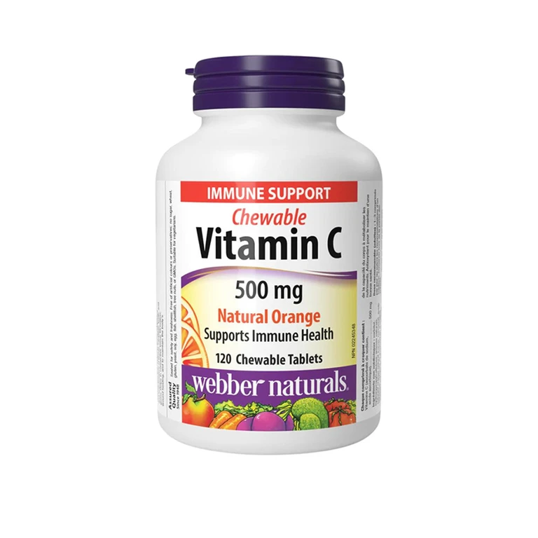 Webber Naturals Vitamin C 500 mg natural orange 120 tbl