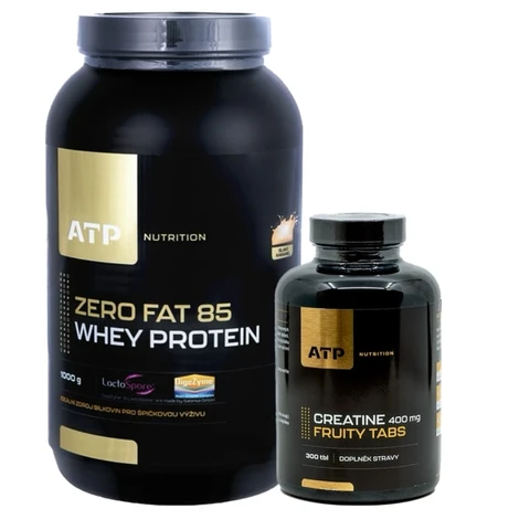 AKCE ATP Nutrition Zero Fat 85 Whey Protein 1000 g + ZDARMA Creatine 300 tbl