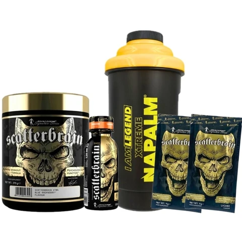 Special Offer Kevin Levrone Scatterbrain 270 g + FREE Shaker 600 ml + 3x sample