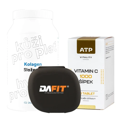 Special Offer Slozeno: collagen 240 cps + FREE ATP Vitamin C 1000 60 tbl + Pillbox Dafit