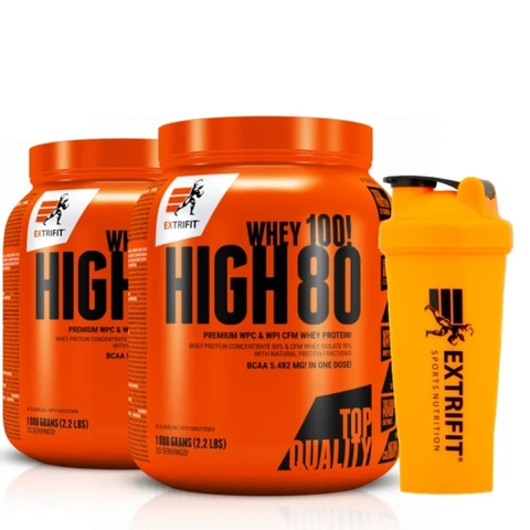 AKCE 1+1 Extrifit High Whey 80 1000 g + ZDARMA Šejkr 600 ml