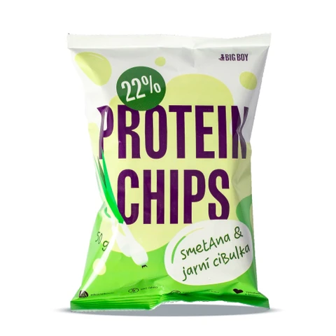 Big Boy Protein Chips 50 g cream spring onion