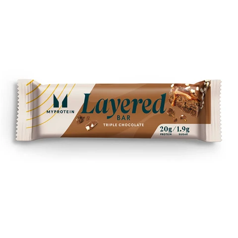 MyProtein Layered Protein Bar 60 g triple chocolade fudge