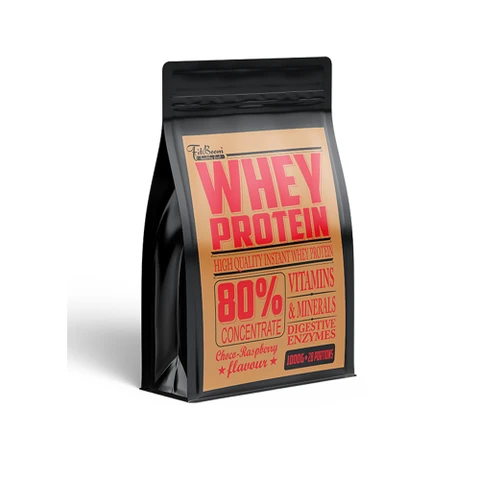 FitBoom® Whey Protein 80% 1000 g chocolate raspberry