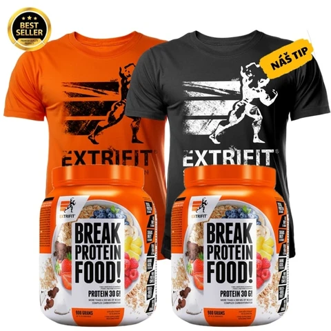 AKCE 1+1 Extrifit Protein Break! 900 g + ZDARMA Triko Extrifit