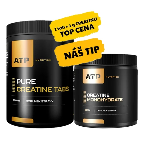 Special Offer ATP Nutrition Pure Creatine Tabs 500 tbl + FREE Creatine Monohydrate 300 g