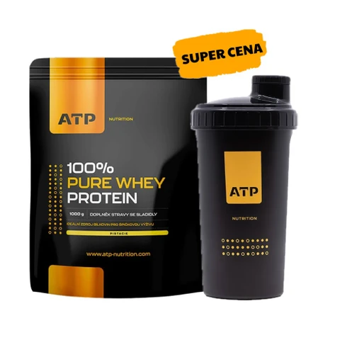 AKCE ATP Nutrition 100% Pure Whey Protein 1000 g + ZDARMA Šejkr 700 ml