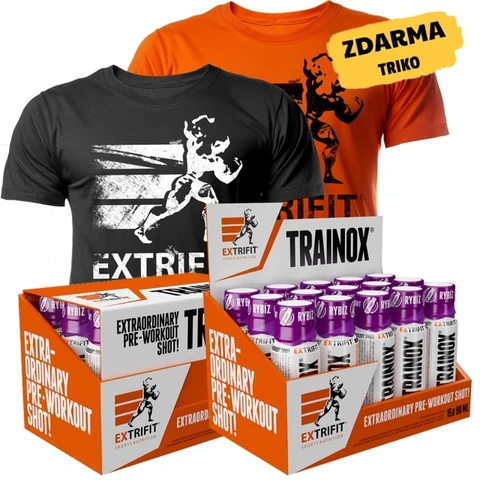 AKCE 1+1 Extrifit Trainox Shot 15 x 90 ml + ZDARMA Triko Extrifit