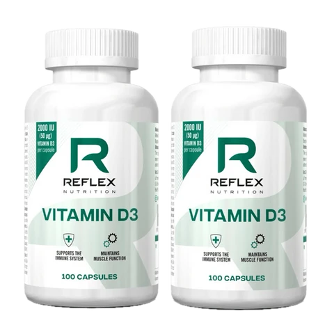 AKCE 1+1 ZDARMA Reflex Nutrition Vitamin D3 100 cps