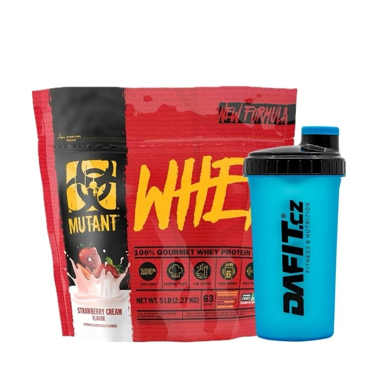 Special Offer Mutant« Whey 100% Gourmet Protein 2270 g + FREE Shaker Dafit 700 ml