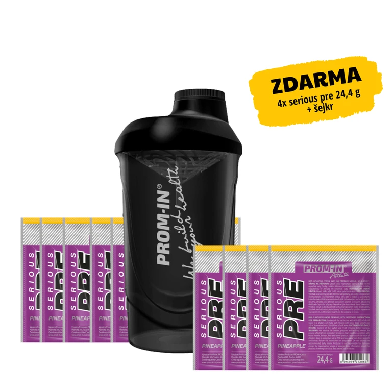 AKCE 6x + 4x ZDARMA Prom-In Serious PRE 24,4 g + Šejkr 600 ml