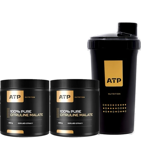 Special Offer 1+1 ATP Nutrition 100% Pure Citruline Malate 400 g + FREE Shaker 700 ml