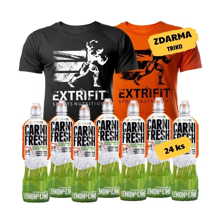 AKCE 24x Extrifit Carnifresh Sparkling + ZDARMA Triko Extrifit