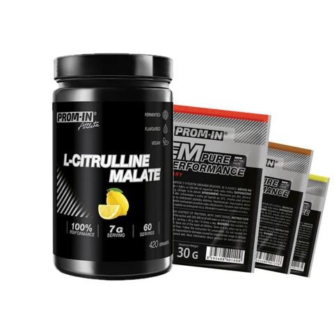 Special Offer Prom-In L-Citrulline Malate 420 g lemon + FREE 3x CFM Pure Performance 30 g