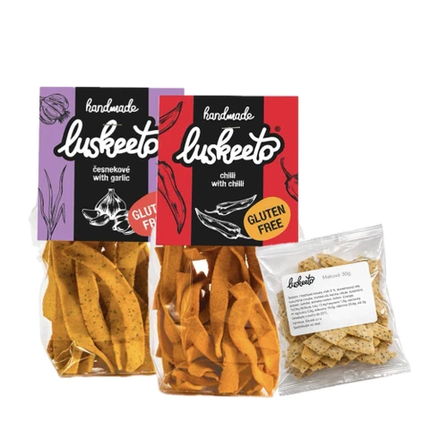 Special Offer 1+1 Luskeeto Legume Crackers 70 g + FREE 30 g