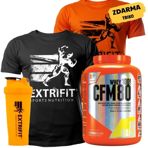 AKCE Extrifit CFM Instant Whey 80 2270 g + ZDARMA Triko Extrifit + Šejkr 600 ml