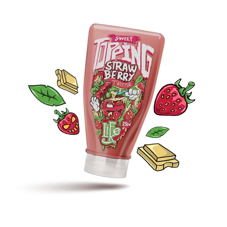 LifeLike Sweet Topping Twister 250 g strawberry