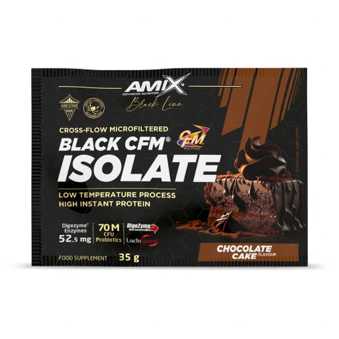 Amix Black Line Black CFM Isolate 35 g chocolate cake