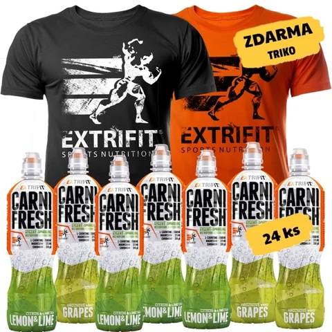 AKCE 24x Extrifit Carnifresh Sparkling + ZDARMA Triko Extrifit varianta #2