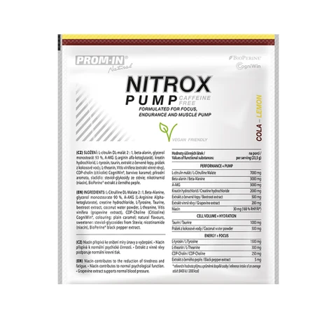 Prom-In Nitrox Pump Caffeine Free Clean 23,5 g cola lemon