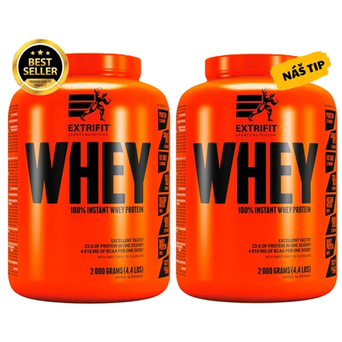 AKCE 1+1 Extrifit 100% Whey Protein 2000 g