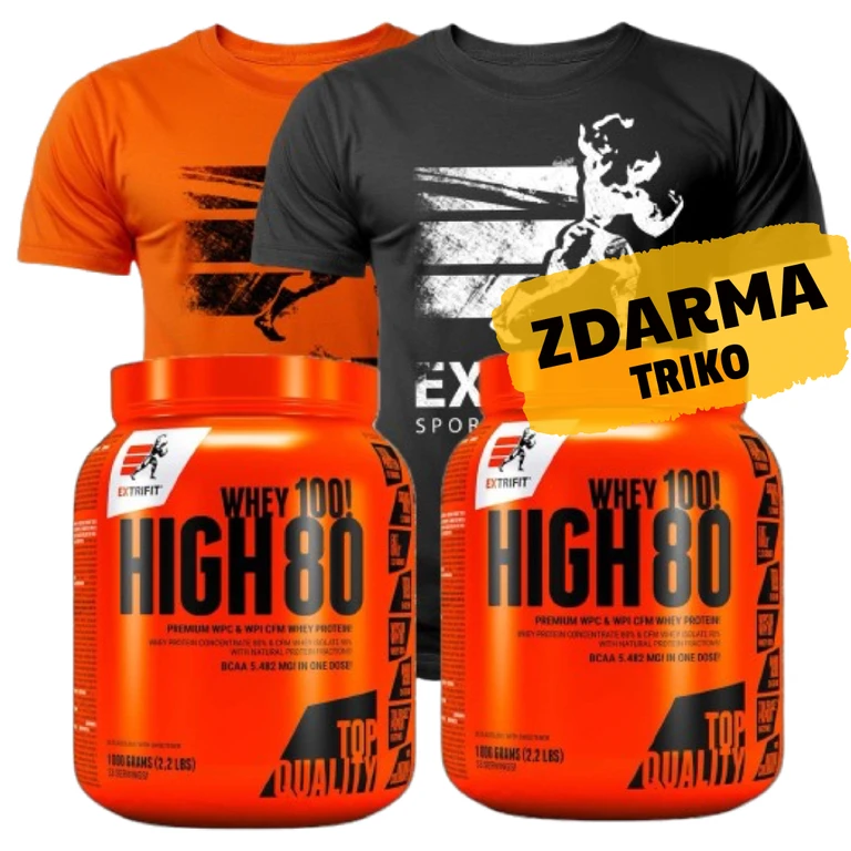 Special Offer 1+1 Extrifit High Whey 80 1000 g + FREE T-Shirt Extrifit