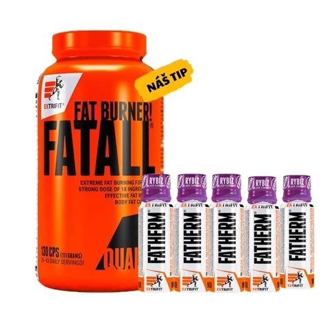 AKCE Extrifit Fatall Fat Burner 130 cps + ZDARMA 5x Fatherm shot 90 ml