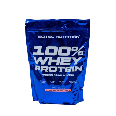 Scitec Nutrition 100% Whey Protein 1000 g strawberry