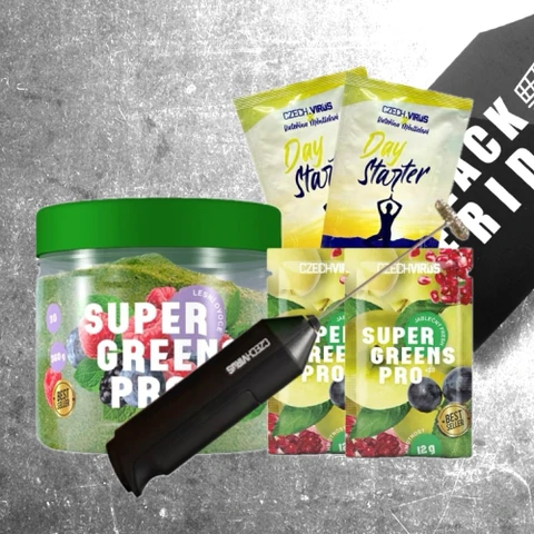 Special Offer Czech Virus Super Greens Pro V2.0 360 g + FREE Mixer + 4x sample