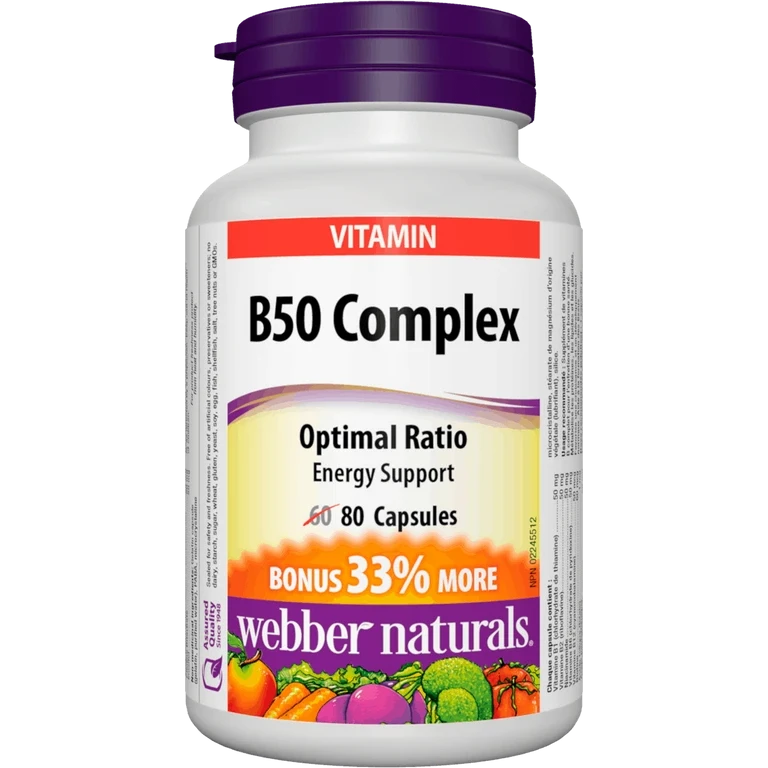 Webber Naturals B50 Complex 80 cps