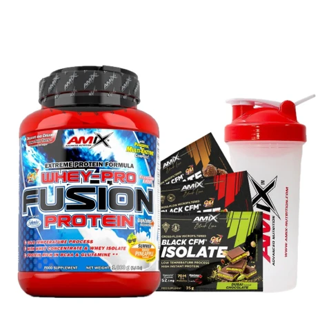 Special Offer Amix Whey-Pro FUSION 1000 g + FREE Shaker 600 ml + 3x sample