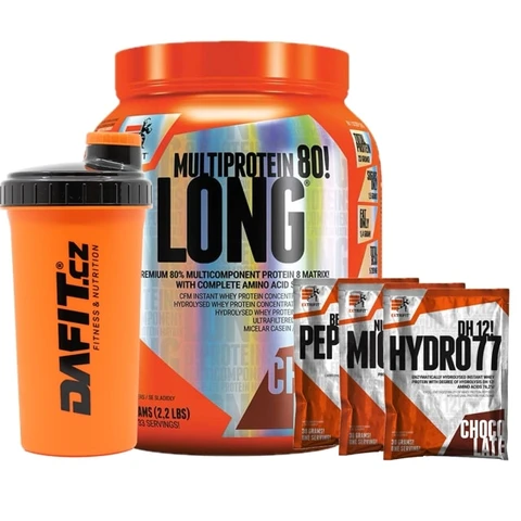 Special Offer Extrifit Long 80 Multiprotein 1000 g + FREE Shaker 700 ml + 3x sample