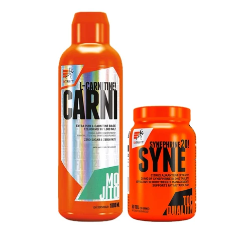 AKCE Extrifit Carni 120000 Liquid 1000 ml + Syne 20 mg Thermogenic Burner 60 tbl