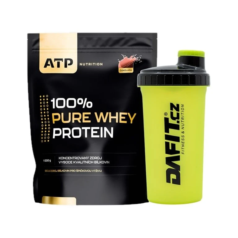 AKCE ATP Nutrition 100% Pure Whey Protein 1000 g +ZDARMA Šejkr Dafit 700 ml